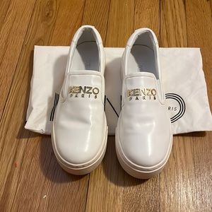 Kenzo Paris white shoes